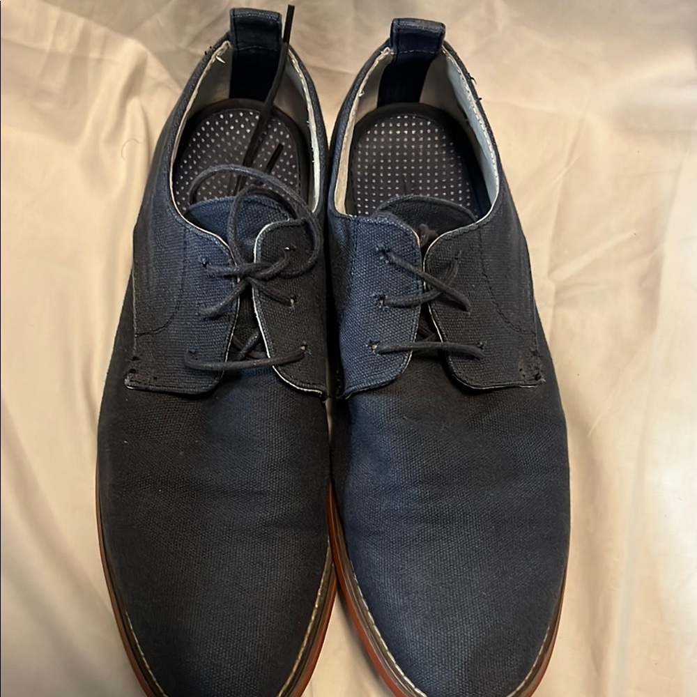 Men's Navy Lace-Up Shoes
